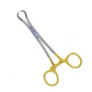 Pince à réduction osseuse orthopédique Dom Med Dynamics de haute qualité, 5,5 pouces, pointue, courbée, à cliquet, instrument chirurgical en acier inoxydable - Product Image 1
