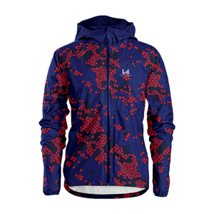 Direct Factory Made <b>Summer</b> Hooded Windbreaker <b>Jacket</b> Zipper Customized Pattern Printed <b>Lightweight</b> Nylon Coated Shell Front Eco - Product Image 2