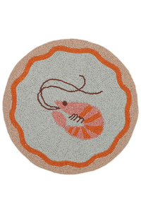 Direct Factory Sale India Rattan <b>Placemats</b> Home Decor Embroidered White Grey Glass <b>Beads</b> Wholesale Carton Packing - Product Image 4