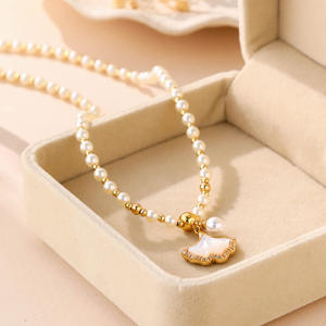 Nuevo Collar de Perlas Naturales Brillantes, Collar de Clavícula de Lujo Ligero, Collares de Cristal de Nicho de Lujo - Product Image 3