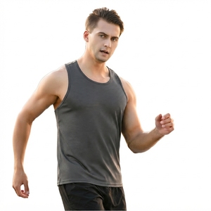 Men's Summer Sports Tank <b>Top</b> Polyester Spandex Knitted <b>Racerback</b> Sleeveless Shirt Breathable Quick Dry Running Gym Fitness - Product Image 6