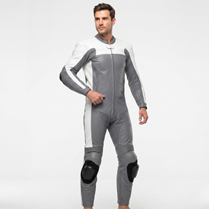 Traje de Carreras de Cuero para Hombre, Traje de Motocicleta de Cuero de Una Pieza, Traje de Motocicleta de Cuero Vacuno para Hombre - Product Image 1