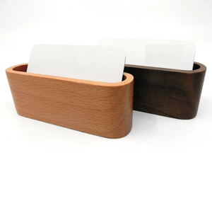 Wood Business Card Stand <b>Creative</b> Home Office Pad Holder for Restaurant Check Presentation Card Holder - Product Image 5