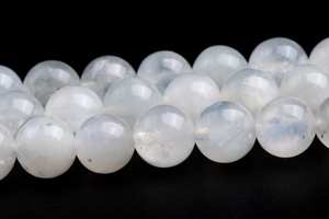 ลูกปัดมูนสโตนสีรุ้ง แท้จากธรรมชาติ ร้อยเป็นเส้น ลูกปัดกลม ขนาด 21 นิ้ว ขายส่งจำนวนมาก สำหรับทำเครื่องประดับ - Product Image 3