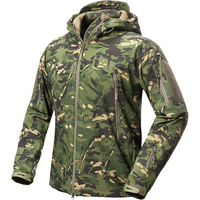 Veste polaire camouflage pour homme, coupe-vent, style vêtements de travail, fermeture éclair, coupe régulière, vêtements d'extérieur pour l'automne