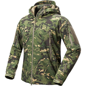 Men’s Camouflage Outdoor Softshell <b>Jacket</b> Lightweight Multi Pocket Stretch Casual Hooded Performance <b>Jacket</b> OEM Manufacturer - Product Image 3