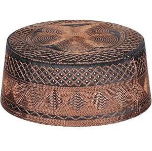 หมวกไหมพรมพิมพ์ลายสำหรับละหมาด หมวกมุสลิมสำหรับผู้ใหญ่ ระบายอากาศได้ดี หมวกซาอุดิอาระเบีย หมวกโทปี คูฟี ระบายอากาศได้ดี - Product Image 1