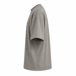 Camiseta Extra Grande para Hombre, Color Marrón Sólido, Manga Corta, Cuello Redondo, Algodón, Transpirable, Secado Rápido, Estilo Casual Urbano - Product Image 2