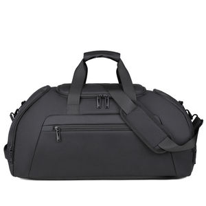 Cheap Price Unisex Nylon <b>Backpack</b> 30-40L Zipper Closure Adjustable <b>Strap</b> Durable Casual Solid Black Design Travel Bag - Product Image 1