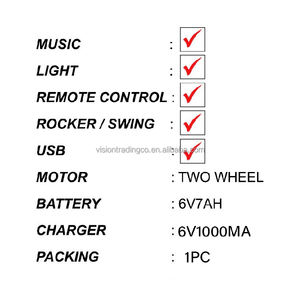 عربة أطفال رباعية العجلات بجهاز تحكم عن بعد للأولاد والبنات عربة أطفال يركب عليها الأطفال/سيارة كهربائية للأطفال بجهد 12 فولت - Product Image 3