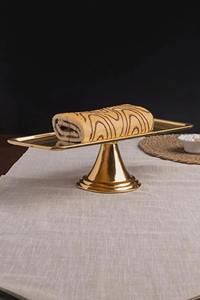ถาดฐานสี่เหลี่ยมสีทองสำหรับเสิร์ฟเค้ก ขนมหวาน และจัดวางบนโต๊ะอย่างสวยงามในงานปาร์ตี้ งานอีเว้นท์ และงานเฉลิมฉลอง - Product Image 3