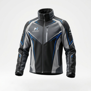 high quality Men's windproof <b>Racing</b> Soft shell <b>Jacket</b> New Design Long Sleeve Down <b>Jacket</b> Sale Wholesale - Product Image 4
