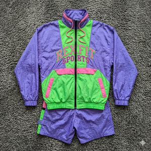 Rexfit <b>Sports</b> Factory Wholesale Mens Custom Windbreaker Jacket and Shorts Training <b>Set</b> Tracksuit <b>Set</b> Wholesale - Product Image 1