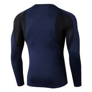 Chemises à manches longues pour hommes, impression numérique personnalisée, séchage rapide, Compression de Fitness respirante, vêtements de Compression pour hommes, 2022 - Product Image 6