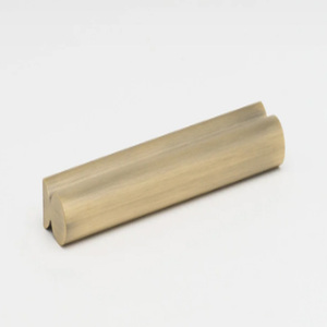 Poignée de meuble en laiton massif, design minimaliste, pour tiroirs de cuisine, quincaillerie de mobilier durable - Product Image 2