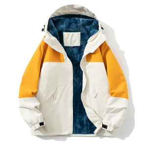 Chaqueta Bomber Deportiva de Lona para Hombre, Impermeable, Cortavientos, con Capucha, Ecológica, para Senderismo, Montañismo y Uso Diario - Product Image 1