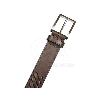 Ceinture en cuir de vachette de qualité supérieure pour hommes, ceinture formelle pour le bureau, ceinture à boucle réglable, ceinture en cuir de luxe pour hommes - Product Image 4