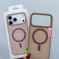 Coque de téléphone givrée antichoc premium avec recharge sans fil intelligente et robuste pour iPhone 17 16 15 Pro Max