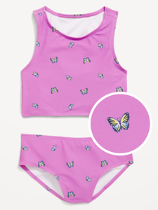 New Design Two Piece Kids <strong>Cute</strong> Bikini Swimwear Children's Printed <strong>Tankini</strong> Swim Set Swimsuit for Girls - Product Image 3