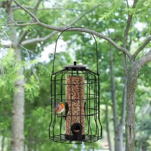 Mangiatoia per Uccelli da Esterno in Metallo, Resistente a Sganciamenti e Masticazioni, con 4 Porte di Alimentazione per Piccoli Uccelli e Uccelli Selvatici - Product Image 5