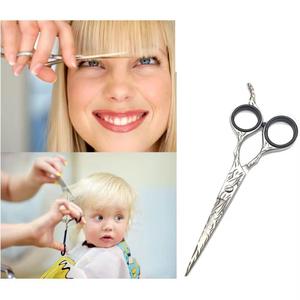Ciseaux de coiffure professionnels MORJE en acier inoxydable 440C, pointe aiguisée, pour droitiers, manche moyen, poignée en caoutchouc - Product Image 5
