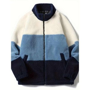 High Quality Customized Warm Zip Sherpa Jacket <b>Winter</b> Polyester Custom <b>Winter</b> <b>Fleece</b> Jacket Mens - Product Image 4