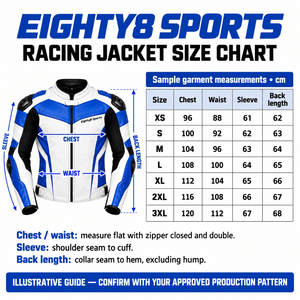 Chaqueta de cuero personalizada para carreras de motos con protección aerodinámica en los hombros y paneles perforados - Product Image 6