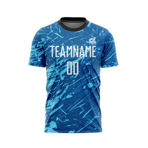 Nouveau style de maillot de football d'entraînement respirant à manches courtes, couleur unie, logo personnalisé, fabriqué au Pakistan, meilleure qualité - Product Image 2