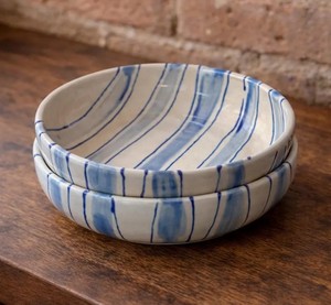 Elegante Recipiente de Cerámica Hecho a Mano para Velas, Diseño de Rayas Azules, Múltiples Mechas, Larga Duración, Decoración de Lujo para el Hogar, Centro de Mesa - Product Image 5