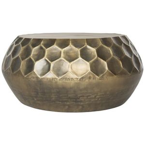 Mesa de Centro de Metal Martillado Estilo Industrial Hecha a Mano con Acabado Antiguo para Sala de Estar, Mesa Auxiliar de Alto Estándar - Product Image 2