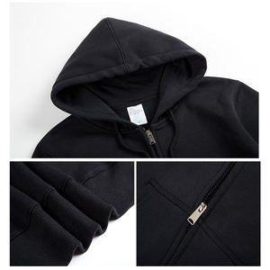 High-Quality Men's Custom Embossed Printing Full Zip Hoodie Embossed Hoodie - Product Image 3