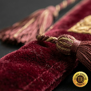 Vêtement liturgique orthodoxe brodé avec des diamants, des glands en fil d'or, logo personnalisé, couleur personnalisée - Product Image 4