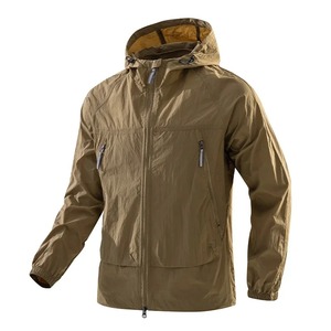 Chaqueta Cortavientos con Capucha para Mujer, Manga Larga, Color Sólido, Tejido de Poliéster, para Otoño - Product Image 5