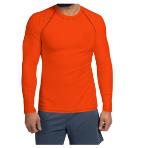 Wholesale OEM Manufacturer Sportswear <b>Men</b> Quick Dry Eco-Friendly <b>Swimming</b> <b>Top</b> Long Sleeve Compression Breathable Rash Guard - Product Image 1
