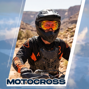 Borjye J150 Red One Piece Adjustable Elastic <b>Headband</b> Motocross Goggle - Product Image 6