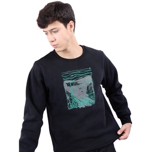 Vente en gros Nouvel arrivage Hiver Hommes 100% Coton Pull Polaire Surdimensionné Manches Longues Solide Classique Tricoté Chemises Respirantes - Product Image 4
