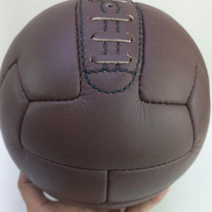 Wholesale Leather Football Vintage Soccer Ball Hand <b>Stitched</b> Retro Classic Sports <b>Gift</b> Brown Finish vintage football for sale - Product Image 5