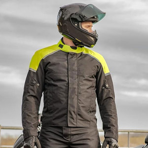 Veste de moto réfléchissante en coton pour l'hiver, grande taille, avec protection renforcée des épaules et des coudes pour la conduite nocturne - Product Image 4