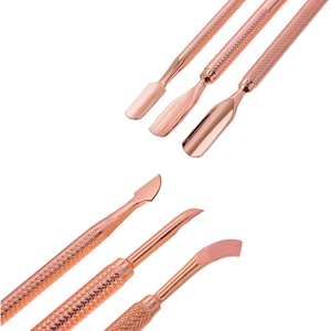 HABI - Juego Profesional de Empujador y Limpiador de Cutículas de Acero Inoxidable con Doble Cabeza y Abertura de Mandíbula Ancha para Manicura - Product Image 6