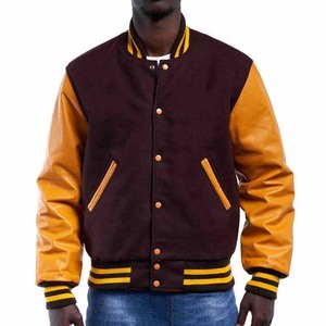 Veste universitaire pour homme fabriquée au Pakistan avec logo personnalisé sur le devant, col montant, réversible, couleur unie, style streetwear, OEM - Product Image 6