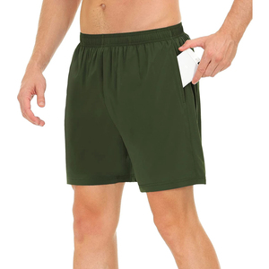 Shorts pour hommes très vendus, 100% polyester, taille élastique, séchage rapide, écologiques, design personnalisé, légers, unis, décontractés - Product Image 1