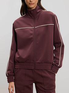 Nuevo Diseño Conjunto Deportivo de 2 Piezas para Mujer, Sudadera con Ribete y Pantalones, Ropa Deportiva de Algodón Transpirable y Ligera - Product Image 3