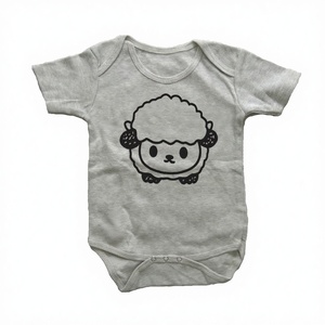 บอดี้สูทของเด็กทารกทำจากผ้าฝ้ายออร์แกนิก100% ชุดรอมเปอร์ผ้าฝ้ายออร์แกนิกเป็นมิตรกับสิ่งแวดล้อมสำหรับเด็กสวมใส่ในฤดูร้อน - Product Image 1