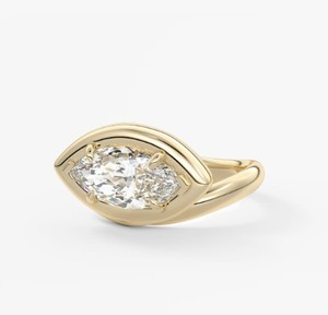 Bague de Mariage en Moissanite, Argent Sterling 925 Plaqué Or Jaune, Style Vintage de Luxe, Solitaire, Bijou de Fiançailles et de Mariage - Product Image 2
