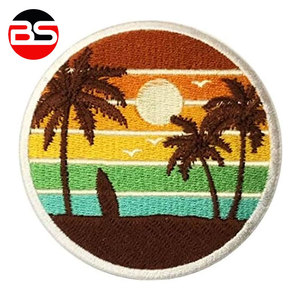 Parche Bordado Adhesivo de Borde Merrow de Color Sólido, Diseño Más Reciente, Más Vendido, Bajo MOQ - Product Image 5