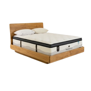 Base de Cama de Plataforma de Madera de Teca Sólida, Acabado Natural, Estilo Moderno Minimalista, Cama Matrimonial o King Size - Product Image 2