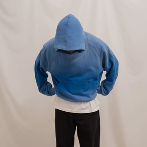 Hoodies délavés à la soleil pour hommes, style décontracté à épaules tombantes, pour usage extérieur, tendance, en promotion - Product Image 3