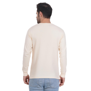 T-shirts à manches longues pour hommes en coton doux, pour un usage quotidien, tissu respirant, coupe confortable, parfaits pour les séances de sport et la course à pied. - Product Image 2