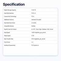 SEDC3000ME/15T3 15.3TB DC3000ME U.2 PCIe 5.0 NVMe TCG Opal Enterprise Gen5 SSD-SEDC3000ME/7T6A50 Serveur Centre de données NAS CCTV