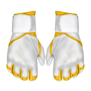 Gants de frappeur de baseball en cuir avec logo personnalisé |   Tissu respirant extensible dans les 4 sens |   Protection sportive |   Vente en gros d'usine OEM - Product Image 6